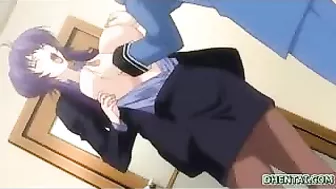 Titillating Tentacles Tease Coed's Sensual Sweet Spots in Steamy Hentai Video