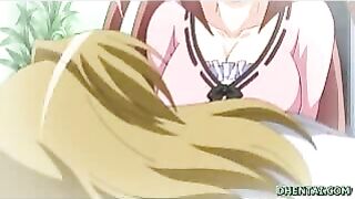 Jailbait Schoolgirl with Big Tits Gets Handjob in Hentai Video