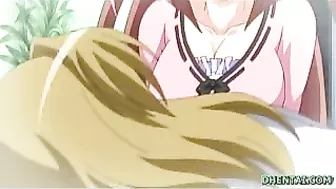 Jailbait Schoolgirl with Big Tits Gets Handjob in Hentai Video