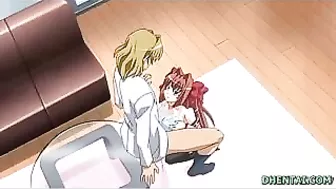 Jailbait Schoolgirl with Big Tits Gets Handjob in Hentai Video