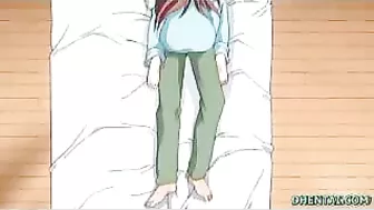 Jailbait Schoolgirl with Big Tits Gets Handjob in Hentai Video