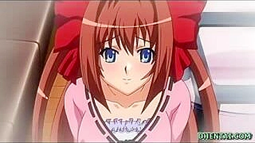 Jailbait Schoolgirl with Big Tits Gets Handjob in Hentai Video