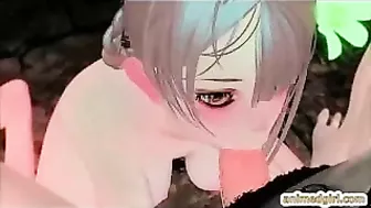 3D Shemale Hentai Gets Oral Sex - A Must-for Fans!