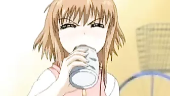 Hentai Couple's Steamy Threesome Sex