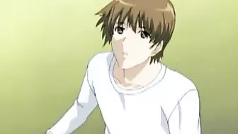 Hentai Couple's Steamy Threesome Sex