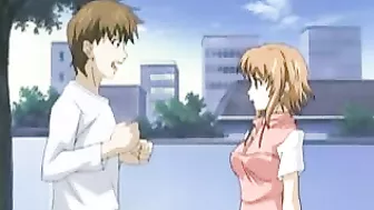 Hentai Couple's Steamy Threesome Sex