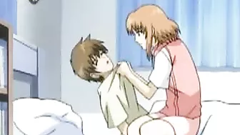 Hentai Couple's Steamy Threesome Sex