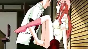 Japanese Anime Porn - Sgirl with Big Tits Fucks