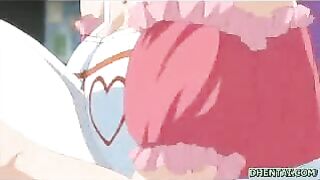 Juicy Busty Maid Grinds Boobs in Hentai Fantasy
