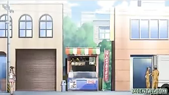 Juicy Busty Maid Grinds Boobs in Hentai Fantasy