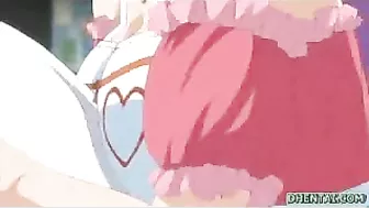 Juicy Busty Maid Grinds Boobs in Hentai Fantasy