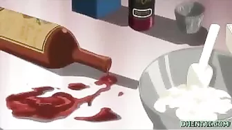 Juicy Busty Maid Grinds Boobs in Hentai Fantasy