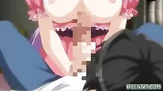 Juicy Busty Maid Grinds Boobs in Hentai Fantasy