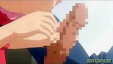 Juicy Busty Maid Grinds Boobs in Hentai Fantasy