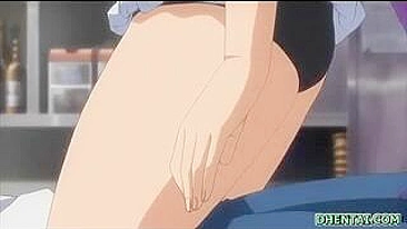 Juicy Busty Maid Grinds Boobs in Hentai Fantasy