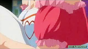 Juicy Busty Maid Grinds Boobs in Hentai Fantasy