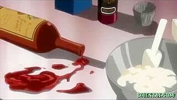 Juicy Busty Maid Grinds Boobs in Hentai Fantasy