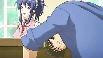 Japanese Hentai Porn Video - Busty Waitress Gets Titty Fucked by Hot Anime Guy