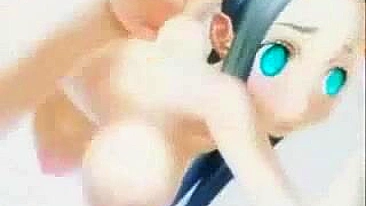 Hentai Maid with Big Tits Poking in 3D