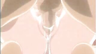 Huge Boobed Busty Hentai Goddess Sucks and Fucks
