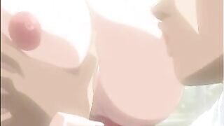 Huge Boobed Busty Hentai Goddess Sucks and Fucks