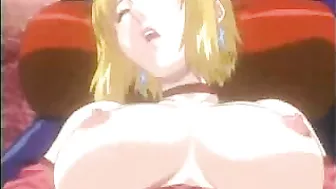 Huge Boobed Busty Hentai Goddess Sucks and Fucks