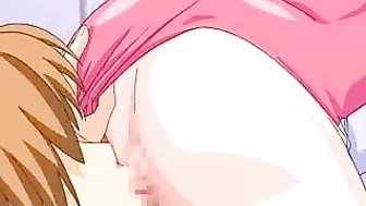 Sexy Hentai Girl Rides Cock in Swimsuit