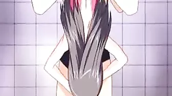 Sexy Hentai Girl Rides Cock in Swimsuit