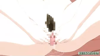 Japanese MILF shows off her busty body in kinky hentai play