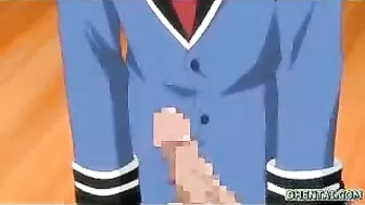 Japanese MILF shows off her busty body in kinky hentai play