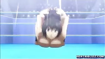 Hentai Babe Gets Licked in Wet Pussy and Big Tits Orgy