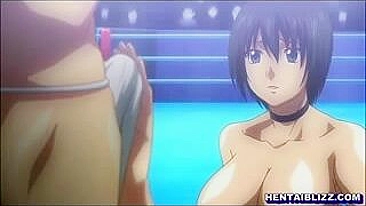 Hentai Babe Gets Licked in Wet Pussy and Big Tits Orgy