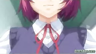 Hentai Schoolgirl with Giant Tits Gets Creamy