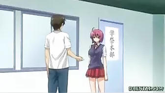 Hentai Schoolgirl with Giant Tits Gets Creamy