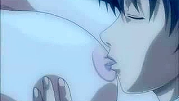 Japanese Anime Babe Gets Her Big Boobs Licked and Sucked by a Naughty Tentacle Monster