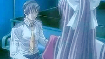 Japanese Anime Babe Gets Her Big Boobs Licked and Sucked by a Naughty Tentacle Monster