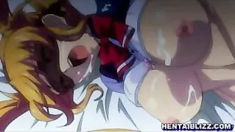 Bound and Blindfolded Coed Gets Hot Fucked in Hentai Video