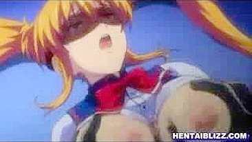 Bound and Blindfolded Coed Gets Hot Fucked in Hentai Video