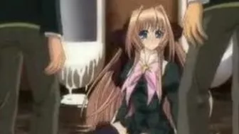 Horny Shemale Coeds Gangbanged in Wild Hentai Orgy