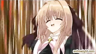 Horny Shemale Coeds Gangbanged in Wild Hentai Orgy