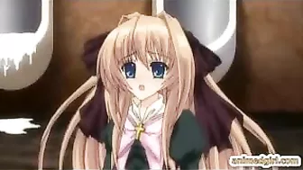 Horny Shemale Coeds Gangbanged in Wild Hentai Orgy