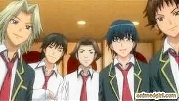 Horny Shemale Coeds Gangbanged in Wild Hentai Orgy