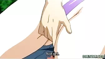 Sexy Busty Hentai Taking Photos on the Beach During Steamy Sex Session