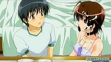 Japanese Anime Porn - Busty Hentai Tittyfuck and Cumshot