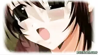 Hentai Threesome with Busty Babes and Cum Show