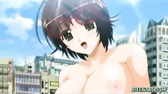 Hentai Threesome with Busty Babes and Cum Show