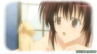 Hentai Threesome with Busty Babes and Cum Show