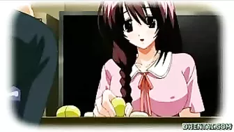 Hentai Threesome with Busty Babes and Cum Show