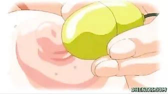 Hentai Threesome with Busty Babes and Cum Show