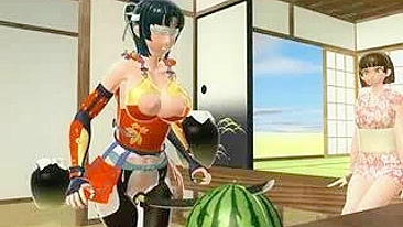 Feel the Thrill of 3D Hentai Shoving Samurai in Pussy